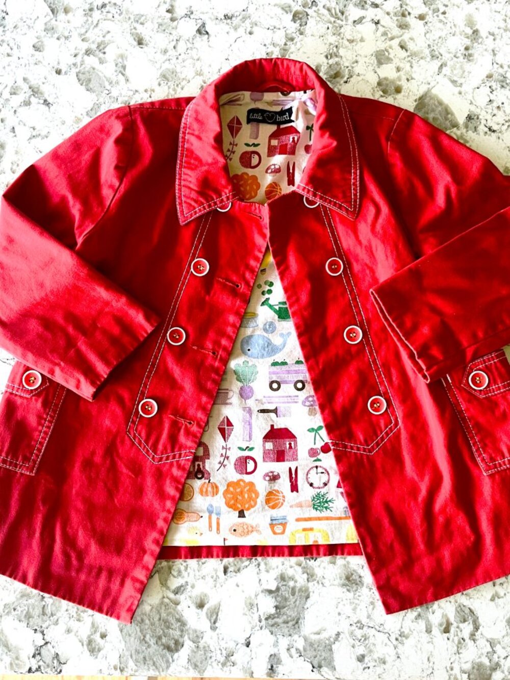 Little Bird by Jools Oliver red jacket sz 3-4